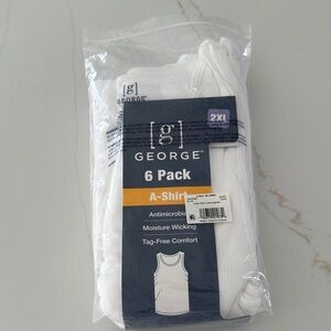 George White A-Shirts 4 Pack 2XL